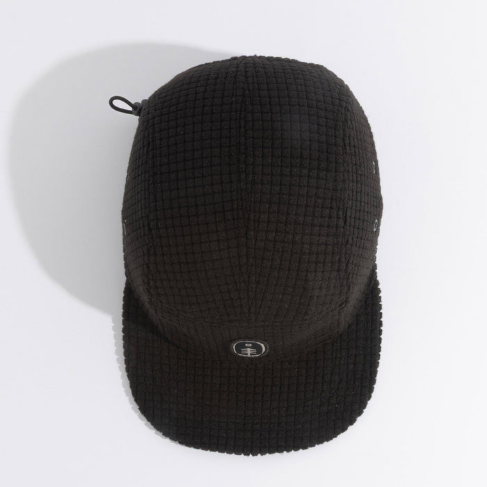 Coal The Canyon Fleece 5 Panel Cap Thermal Camp Hat, Adjustable Solid Black New