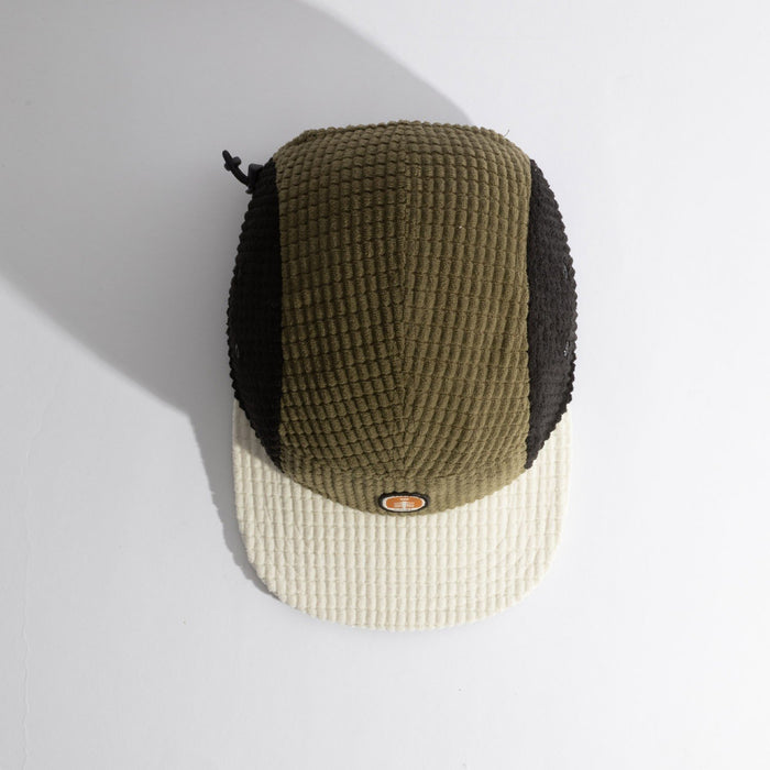 Coal The Canyon Fleece 5 Panel Cap Thermal Camp Hat, Adjustable Olive / Bone New