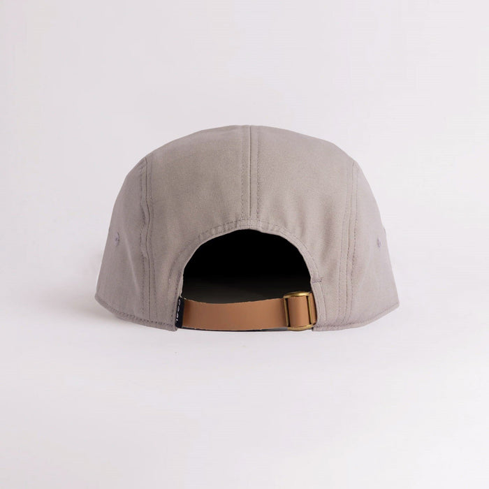 Coal The Prospect Cap Roomy Flat Brim Adjustble Strap 5 Panel Camp Hat Off White
