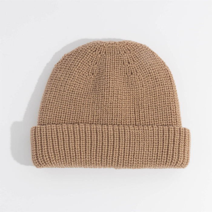 Coal The Beacon Low Profile Wool Cuff Beanie Unisex OSFM Light Brown New