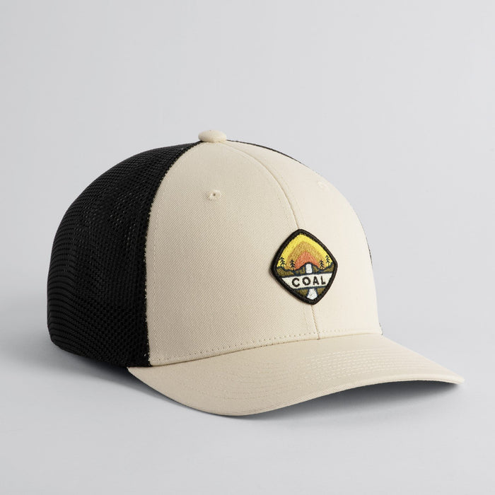 Coal The Hauler One Low Trucker Cap Snapback Curved Brim Hat Khaki New