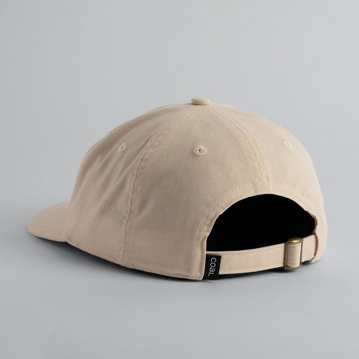 Coal The Evergreen Hat 6 Panel Dad Cap, Adjustable Strapback, Khaki New