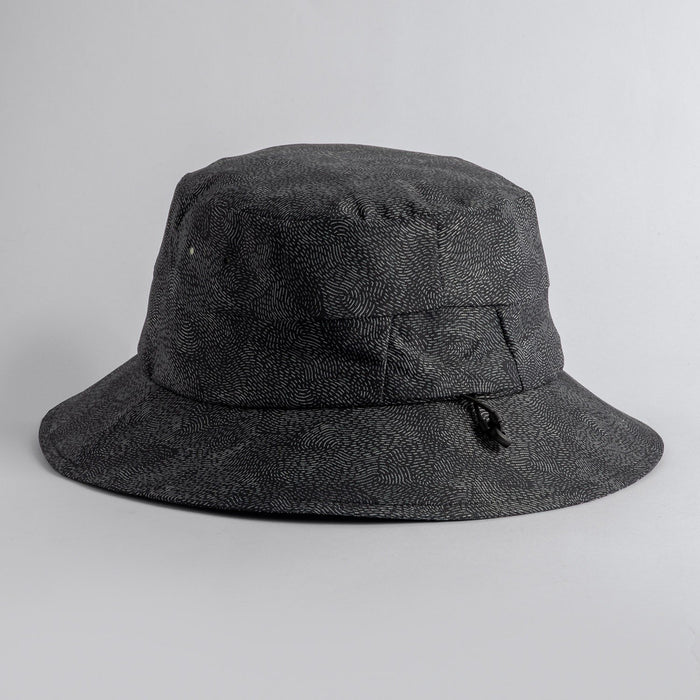 Coal The Banks Full Brim Bucket Hat, Medium 58.5 cm, Micro Texture Black New