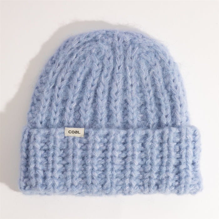 Coal The Ivy Thick Knit Mid Length Beanie Unisex OSFM Periwinkle New