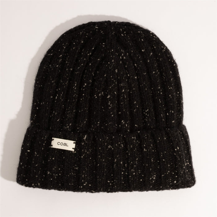Coal The Skipper Fishermans Mid Length Beanie OSFM Black Specks New