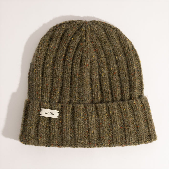 Coal The Skipper Fishermans Mid Length Beanie OSFM Olive Specks New