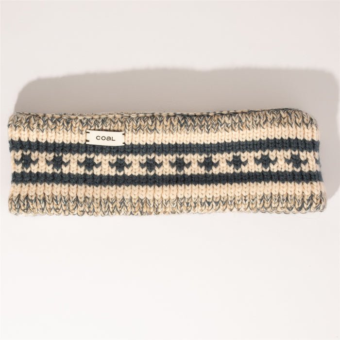 Coal The Dori Knit Unisex Fleece Lined Headband OSFM Storm / Bone New