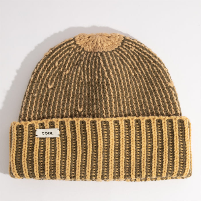 Coal The Moraine Mid Length Ribbed Beanie OSFM Sage / Khaki New