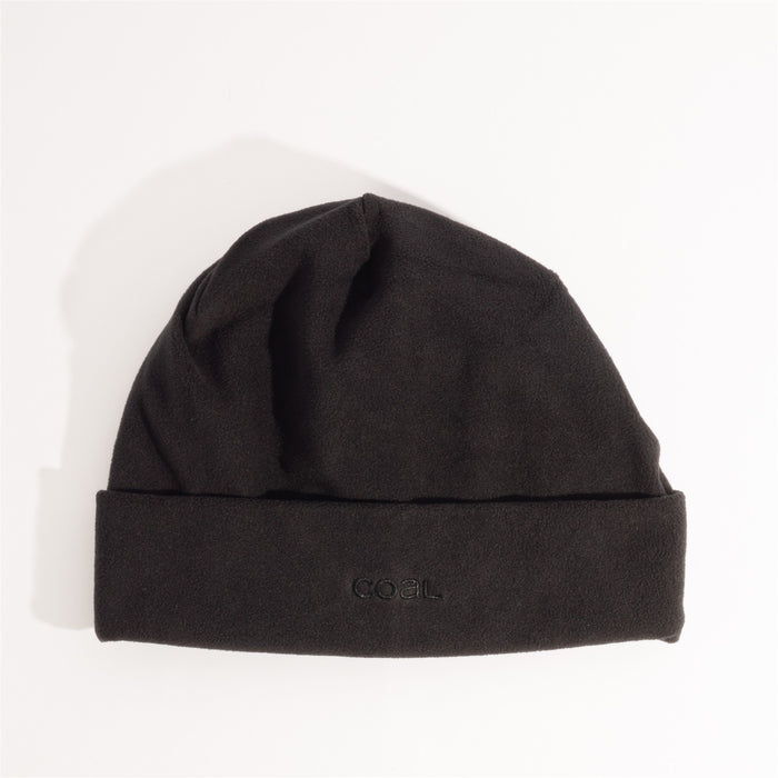 Coal The TerraFleece Cuffed Tall Beanie Unisex OSFM Black New