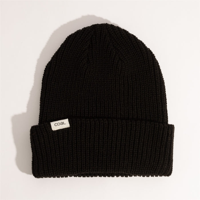 Coal The Stanley Soft Knit Mid Length Beanie Unisex OSFM Black New