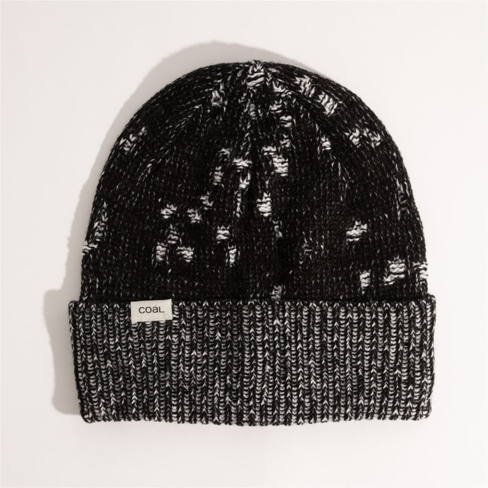 Coal The Notch Mid Length Textured Beanie OSFM Black Marl New