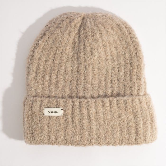Coal The Norden Mid Length Chunky Wool Beanie OSFM Khaki New