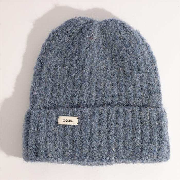 Coal The Norden Mid Length Chunky Wool Beanie OSFM Storm Gray New
