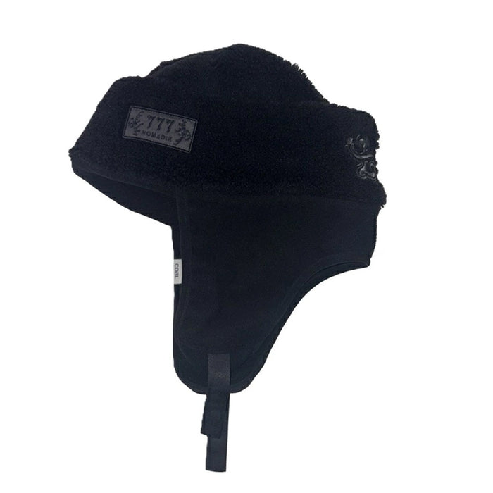 Coal The Kazu 777 Mid Length Fleece Earflap Beanie OSFM Black New