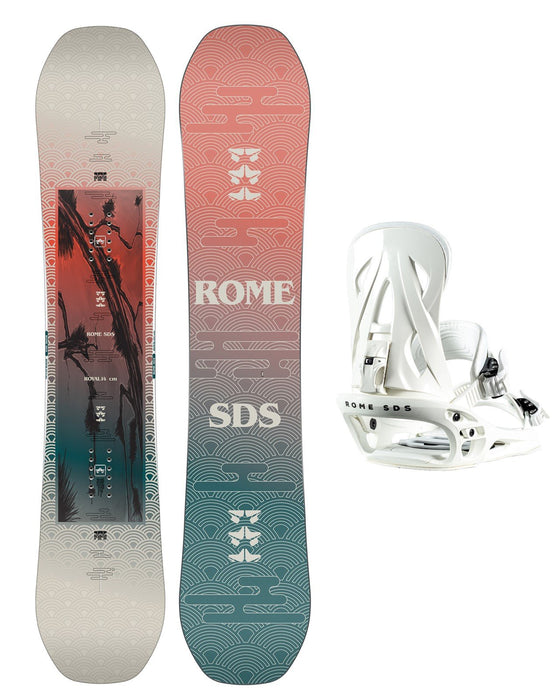 Rome SDS Royal Women's Snowboard 141 cm, True Twin, With Shift Bindings New 2024