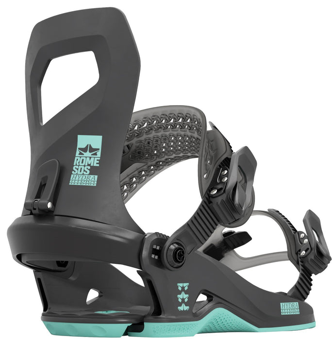 Rome Hydra Snowboard Bindings Womens Medium/Large Black (US 8.5+) New