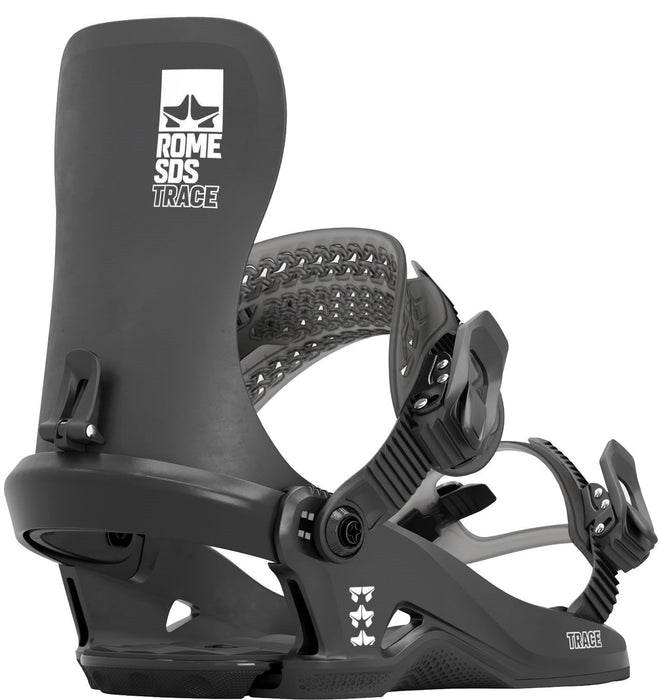 Rome Trace Snowboard Bindings Mens L/XL Black (US 10.5+) New 2025