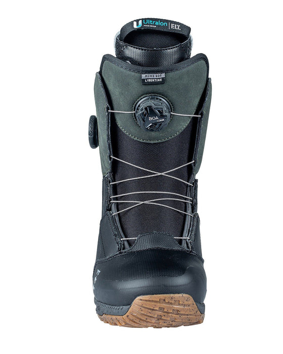 Rome Libertine Double Boa Snowboard Boots Men's Size 11 Black/Olive New 2024