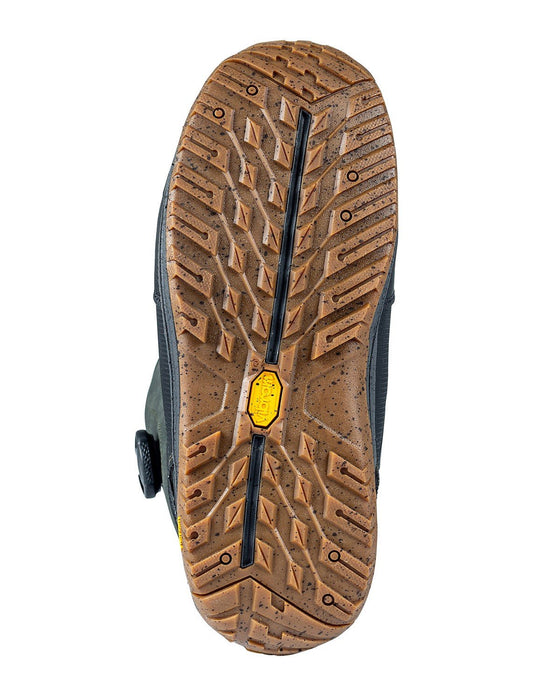 Rome Libertine Lace Snowboard Boots Men's Size 10 Black/Olive New 2024