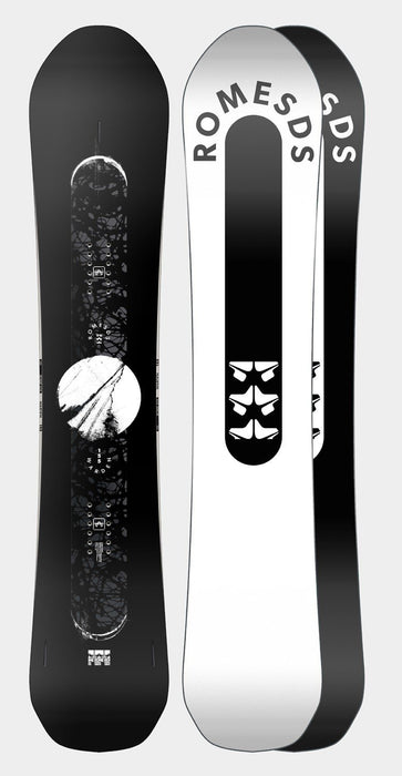 Rome SDS Warden Wide Mens Snowboard 157cm with Rome Bindings White Base New 2024