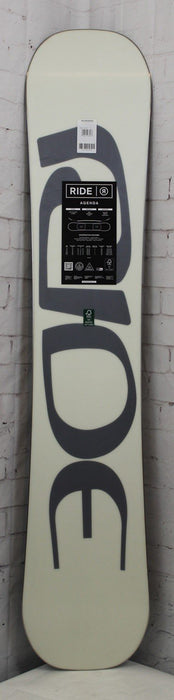 Ride Agenda Men's Snowboard 155 cm, All Mountain Twin, White Base New 2025