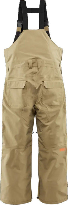 Thirtytwo Basement Bib Shell Snowboard Pants, Men's Large, Solid Khaki New