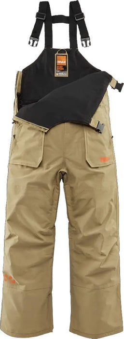 Thirtytwo Basement Bib Shell Snowboard Pants, Men's Large, Solid Khaki New
