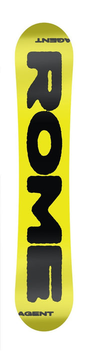 Rome Agent Men's Snowboard 154 cm True Twin Fusion Camber All-Mountain New 2026
