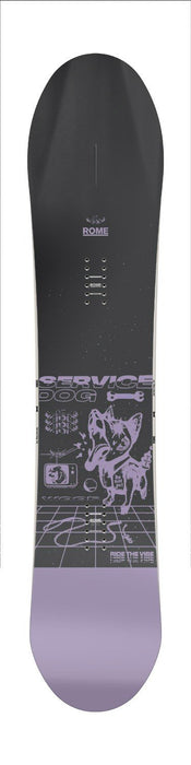 Rome Service Dog Men's Snowboard 155 cm Directional Powder New 2026