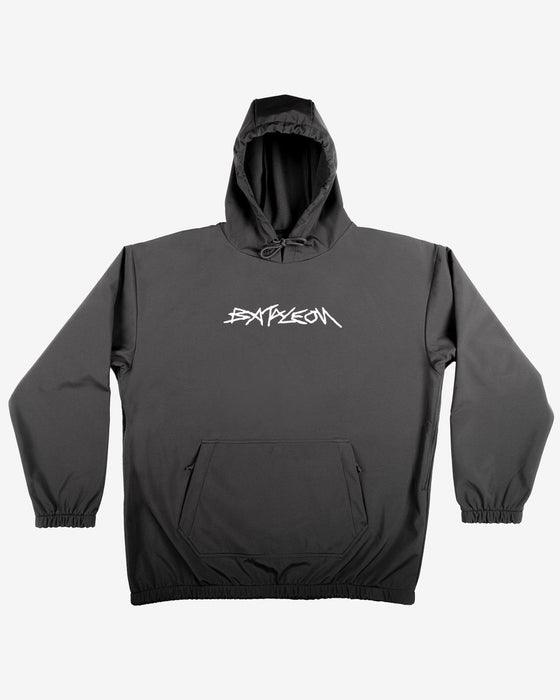 Bataleon Snowproof Snowboard Pullover Riding Hoodie, Men's Large, Charcoal Black