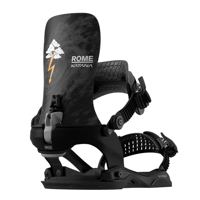 Rome Katana AW Pro FASE Snowboard Bindings M/L (Mens 7.5-10) Stale Black 2027