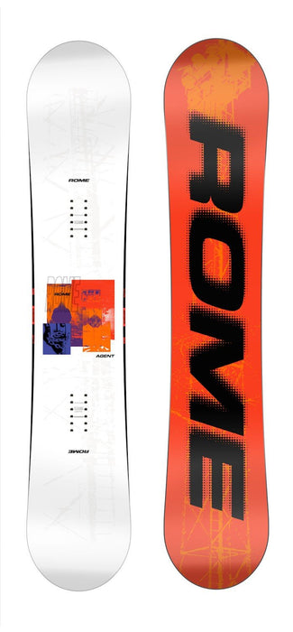 Rome Agent Men's Snowboard 157 cm True Twin Fusion Camber All-Mountain New 2027