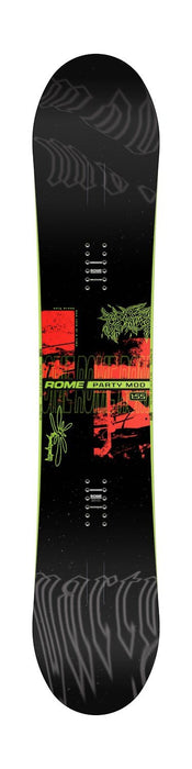Rome Party Mod Men's Snowboard, Size 152 cm, True Twin Park New 2027