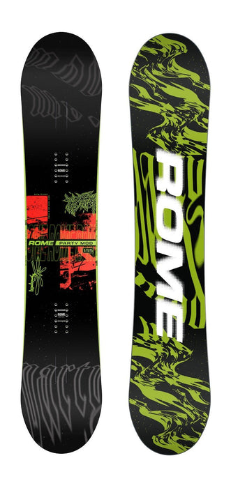 Rome Party Mod Men's Snowboard, Size 155 cm, True Twin Park New 2027