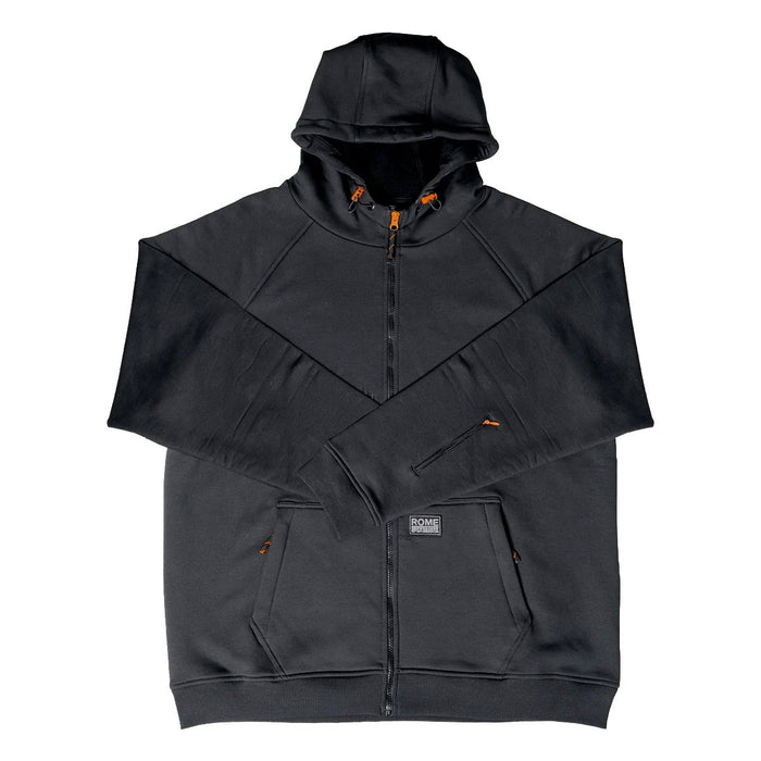 Rome Snowboards Full Zip Windproof Riding Hoodie, Men's Large, Black New