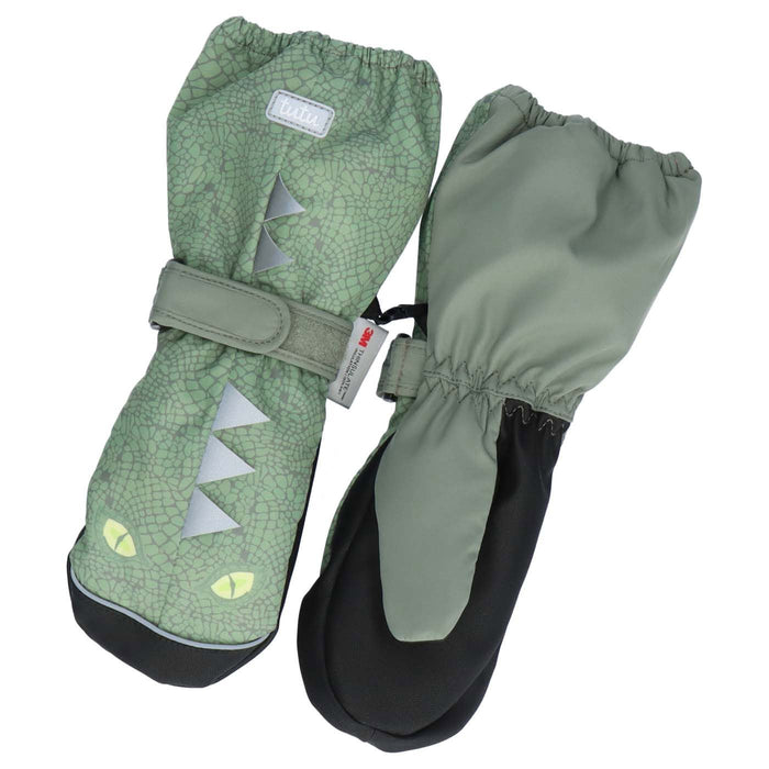 Tutu Youth Green Dragon Mitten Gloves Kids 4-6 Years New