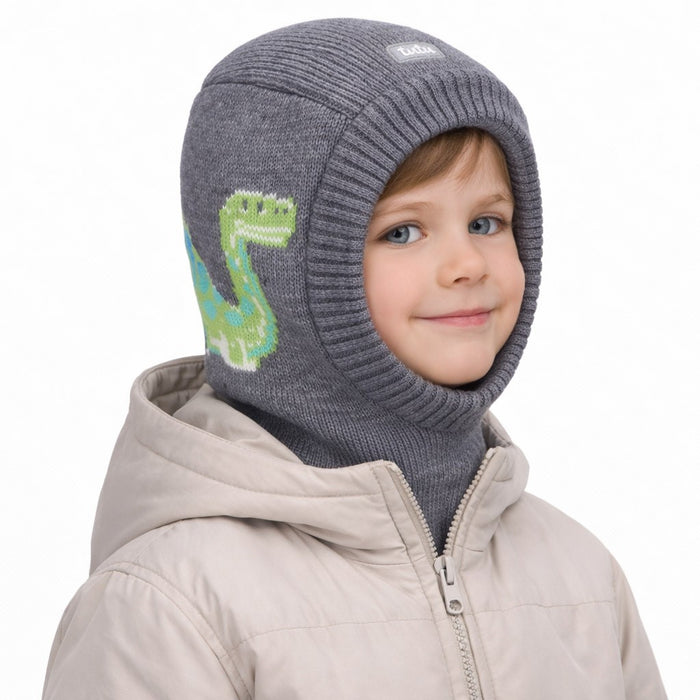 Tutu Infant Size 42-46 Balaclava Facemask Grey Dragon New