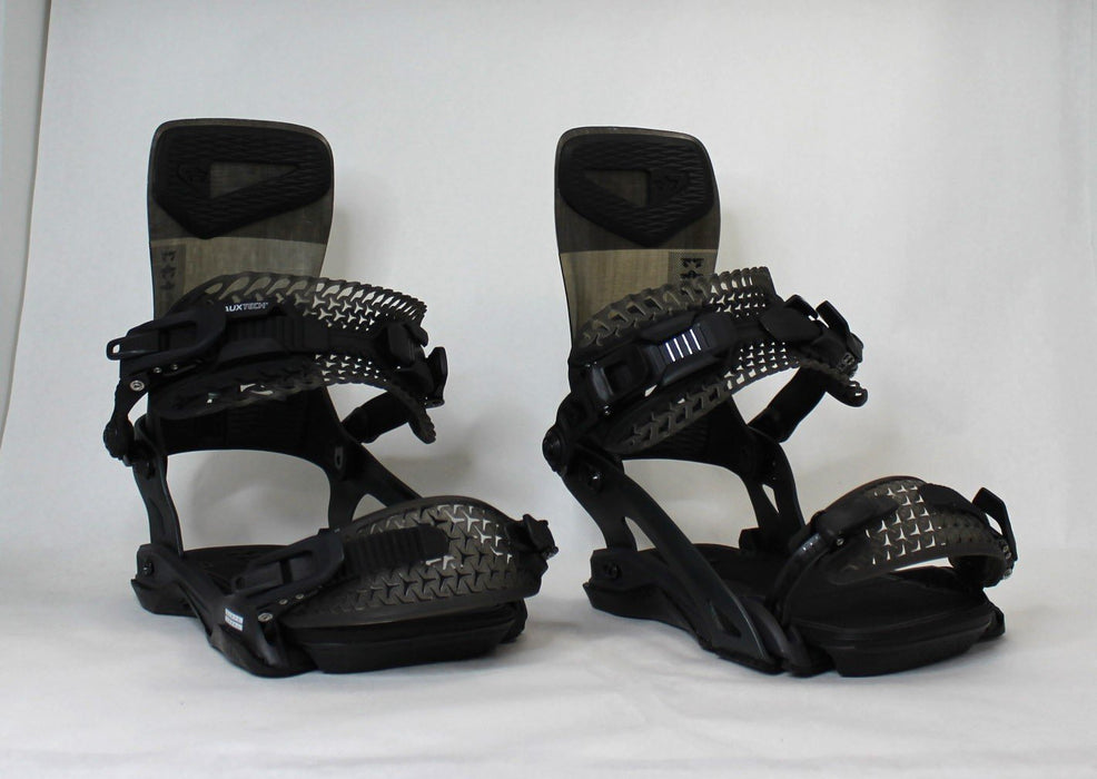 Rome Black Label Snowboard Bindings M/L (Men's US 7.5-10) Black/White 2025 Demo