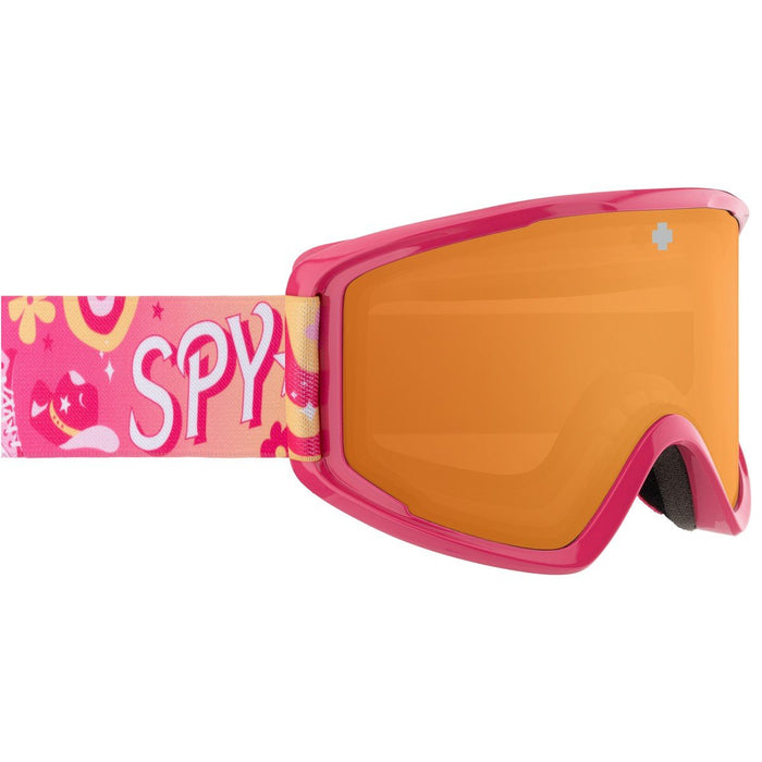 Spy Crusher Elite Jr ECO Snow Goggles Pink Party Frame, LL Persimmon Lens New