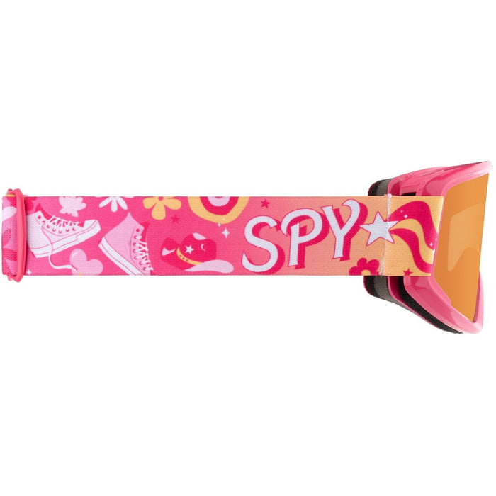 Spy Crusher Elite Jr ECO Snow Goggles Pink Party Frame, LL Persimmon Lens New