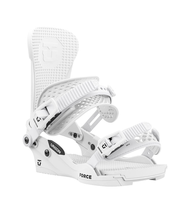 Union Force Classic Snowboard Bindings, Men's Medium (US 8-10), White New 2025