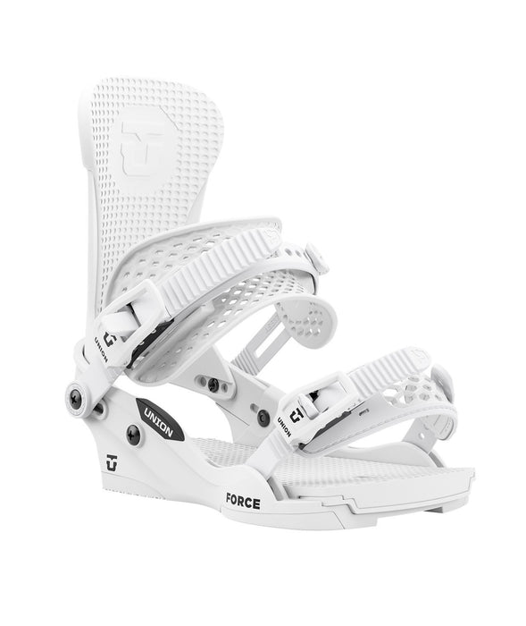 Union Force Classic Snowboard Bindings, Men's Large (US 10.5-13), White New 2026