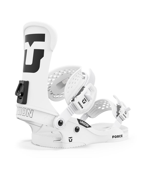 Union Force Classic Snowboard Bindings, Men's Large (US 10.5-13), White New 2026
