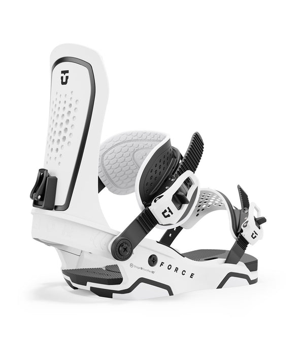 Union Force Snowboard Bindings, Mens Large (US 10.5-13), White New 2025