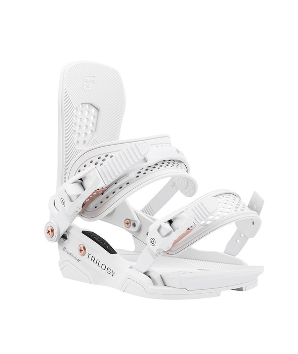 Union Trilogy Snowboard Bindings Women's Medium (US 6.5-8.5) White New 2025