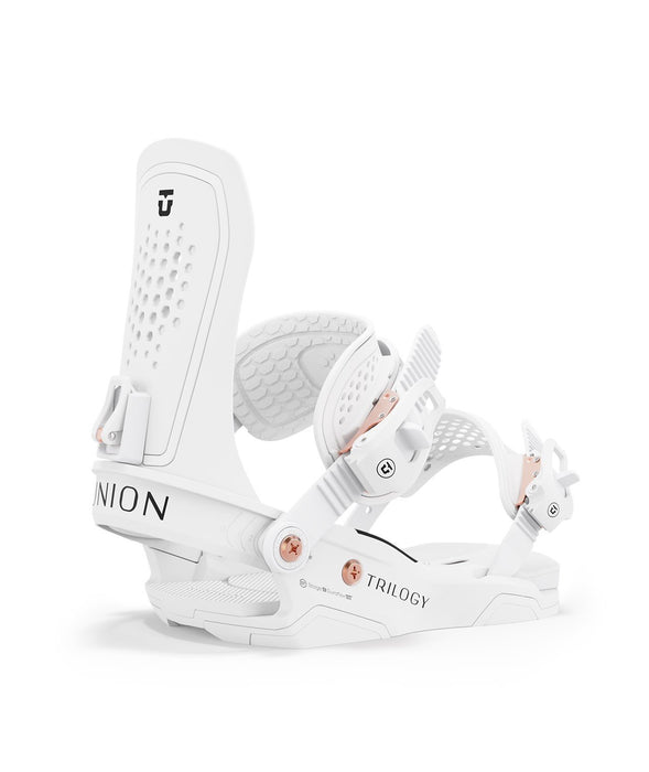 Union Trilogy Snowboard Bindings Women's Medium (US 6.5-8.5) White New 2025