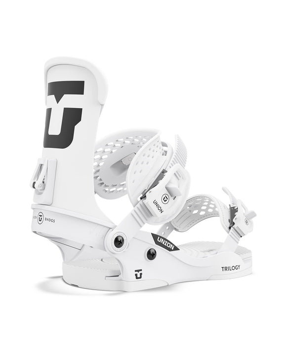 Union Trilogy Classic Snowboard Bindings Women's Large (US 9-11) White New 2026