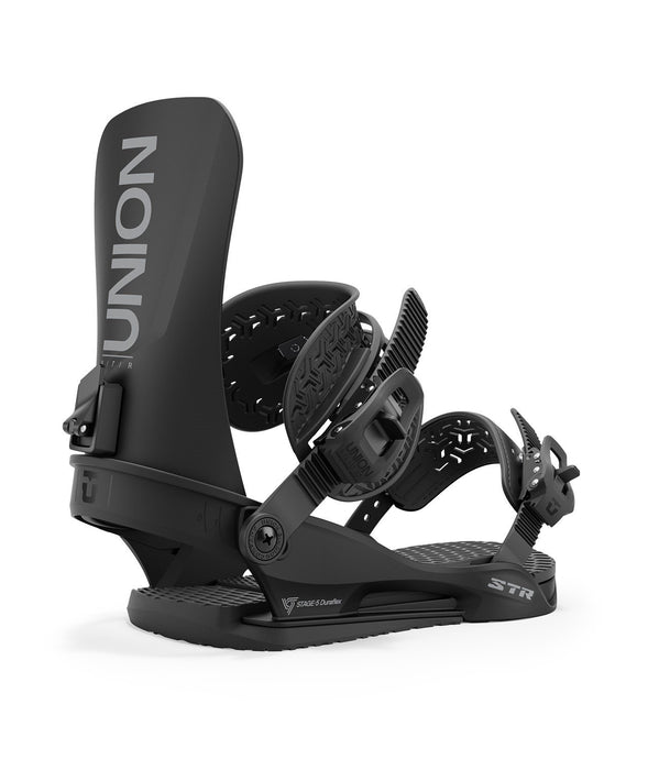 Union STR Snowboard Bindings, Men's Large (US 10.5-13), Black New 2025