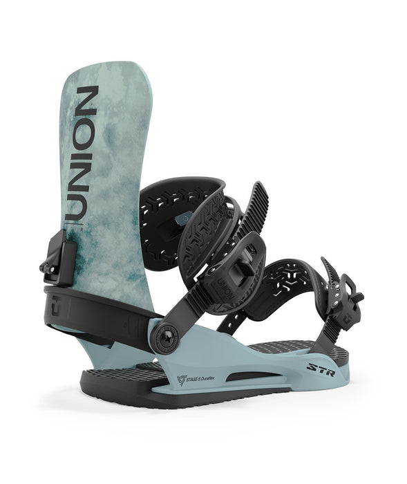 Union STR Snowboard Bindings, Men's Large (US 10.5-13), Tie Dye New 2025 Tie-Dye