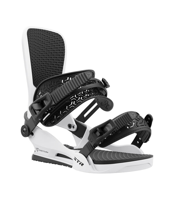 Union STR Snowboard Bindings, Men's Medium (US 8-10), White New 2025